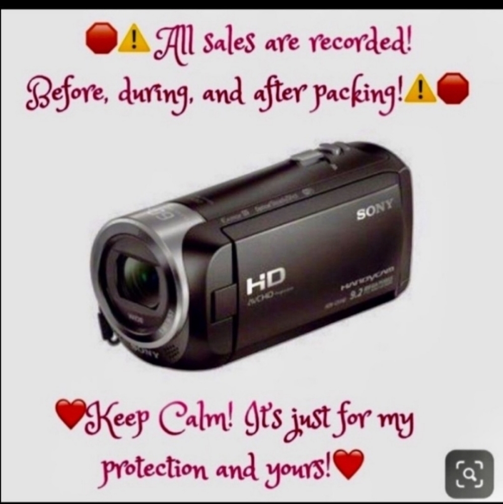All sales now recorded for my safety and yours